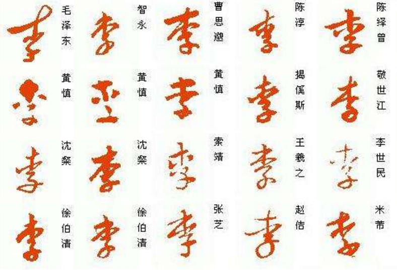 李的草书如何写
