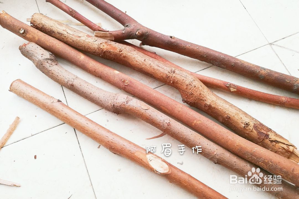 废物利用做废物挂毯木杆