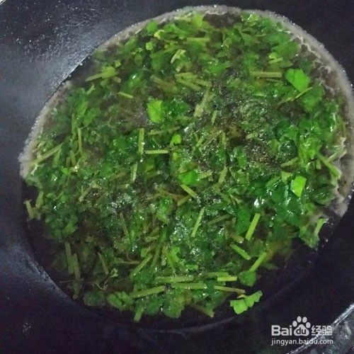 炒饼之香菜油条炒饼