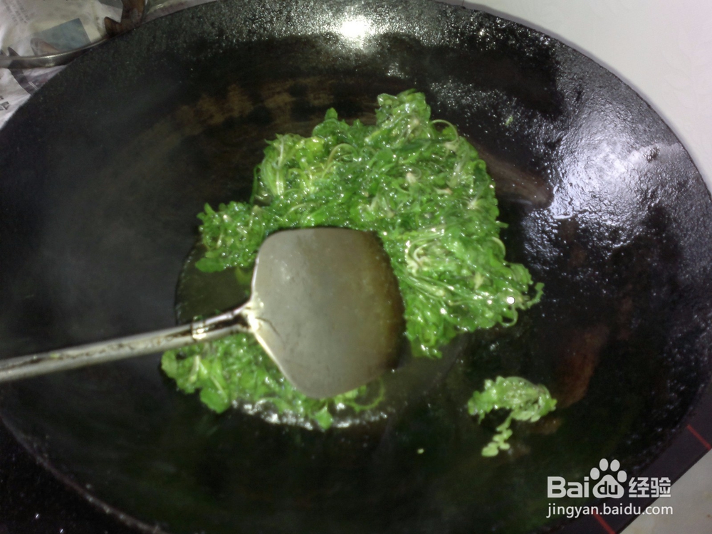 开春刮油清肠菜清炒荠菜的做法