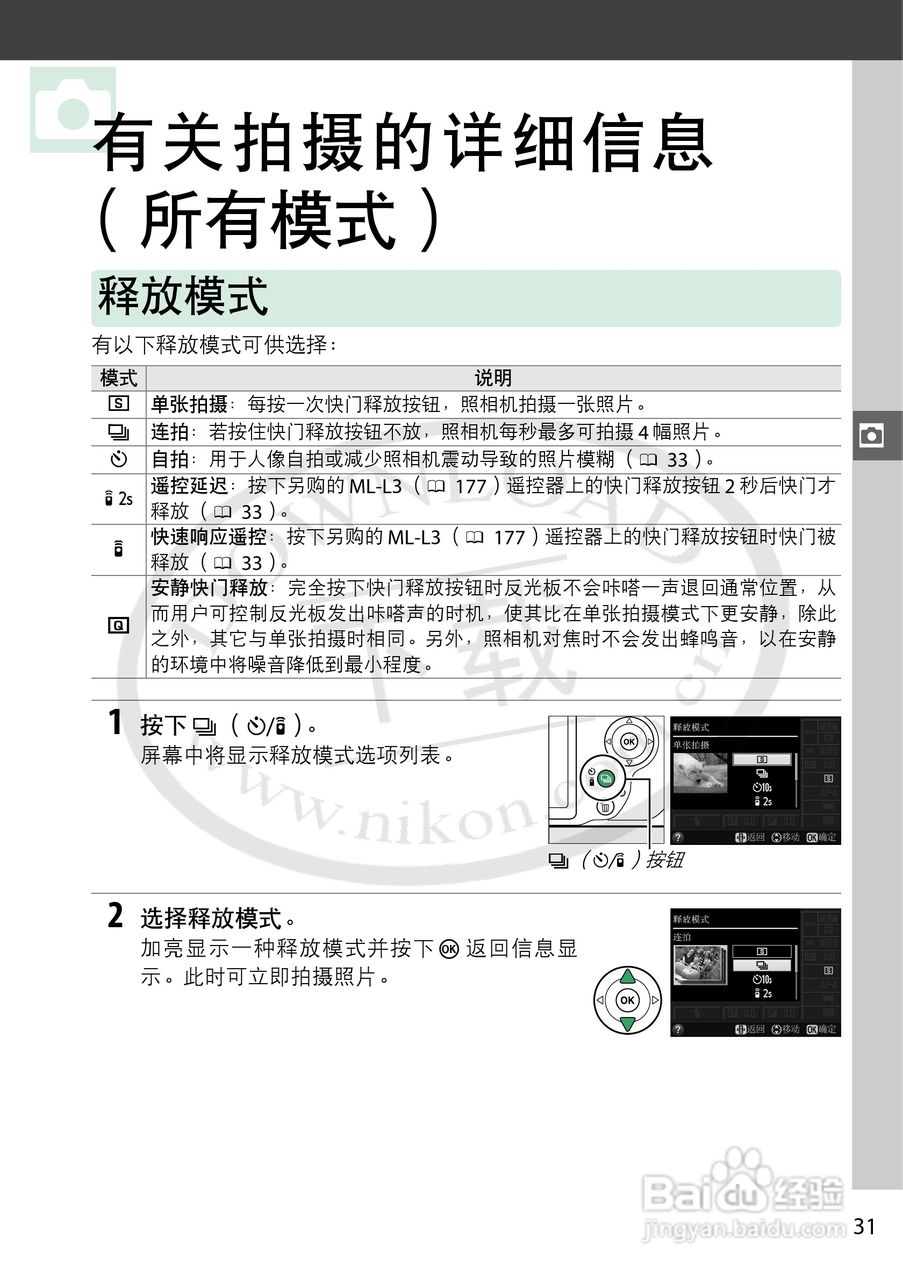 尼康 D3200数码相机说明书:[6]
