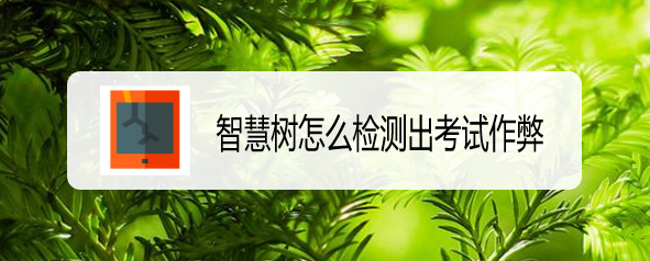 <b>智慧树怎么检测考试数据异常</b>