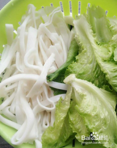 生菜蛋汤米面的做法