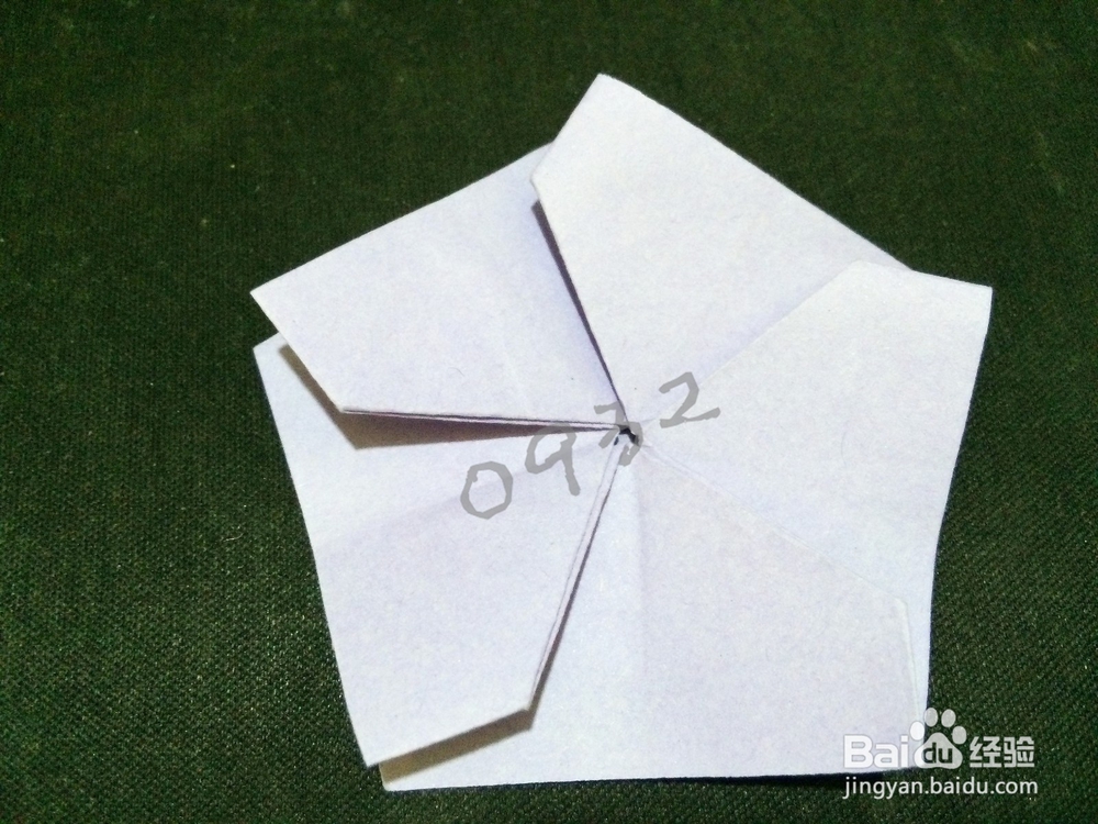 手工折纸制作：[3]五角星樱花