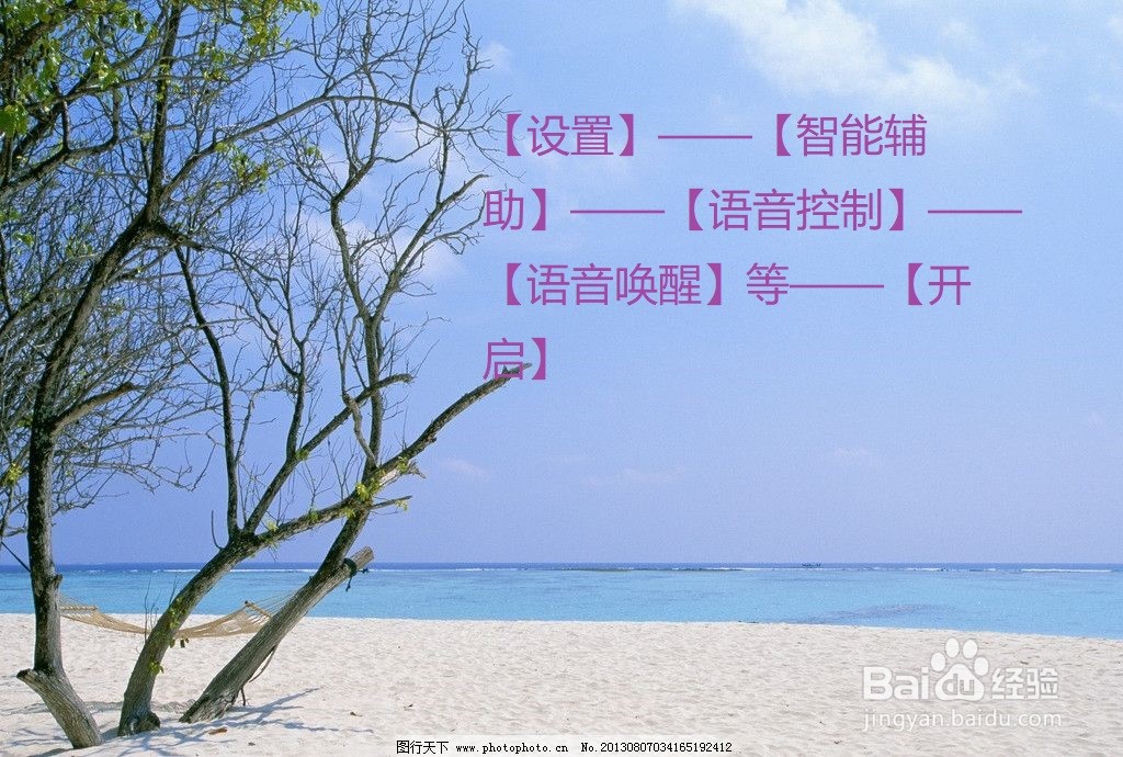 手机怎么开启语音控制？