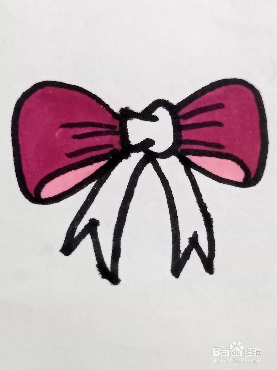 怎样画漂亮的蝴蝶结？