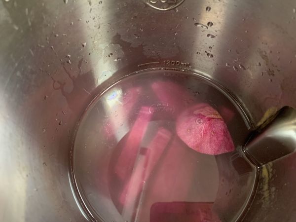 快手早餐之紫薯米糊