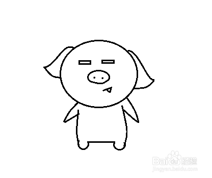 如何画猪的简笔画