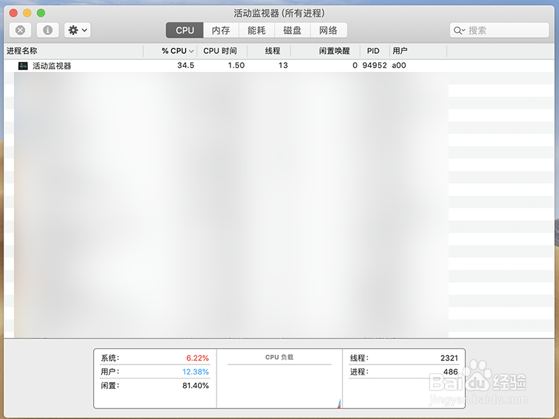 Mac book pro中活动监视器在哪找
