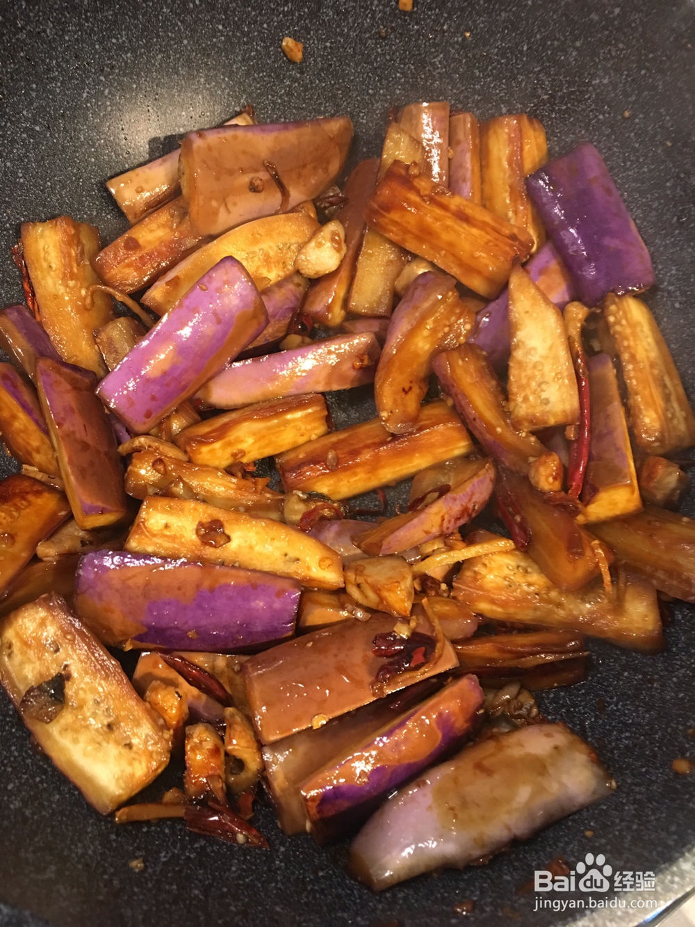 做咸鱼茄子煲不油炸的教程
