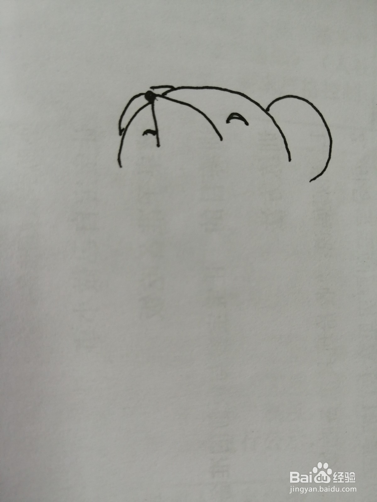 开怀大笑的小老鼠怎么画