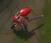 猩红之月亚索皮肤特效