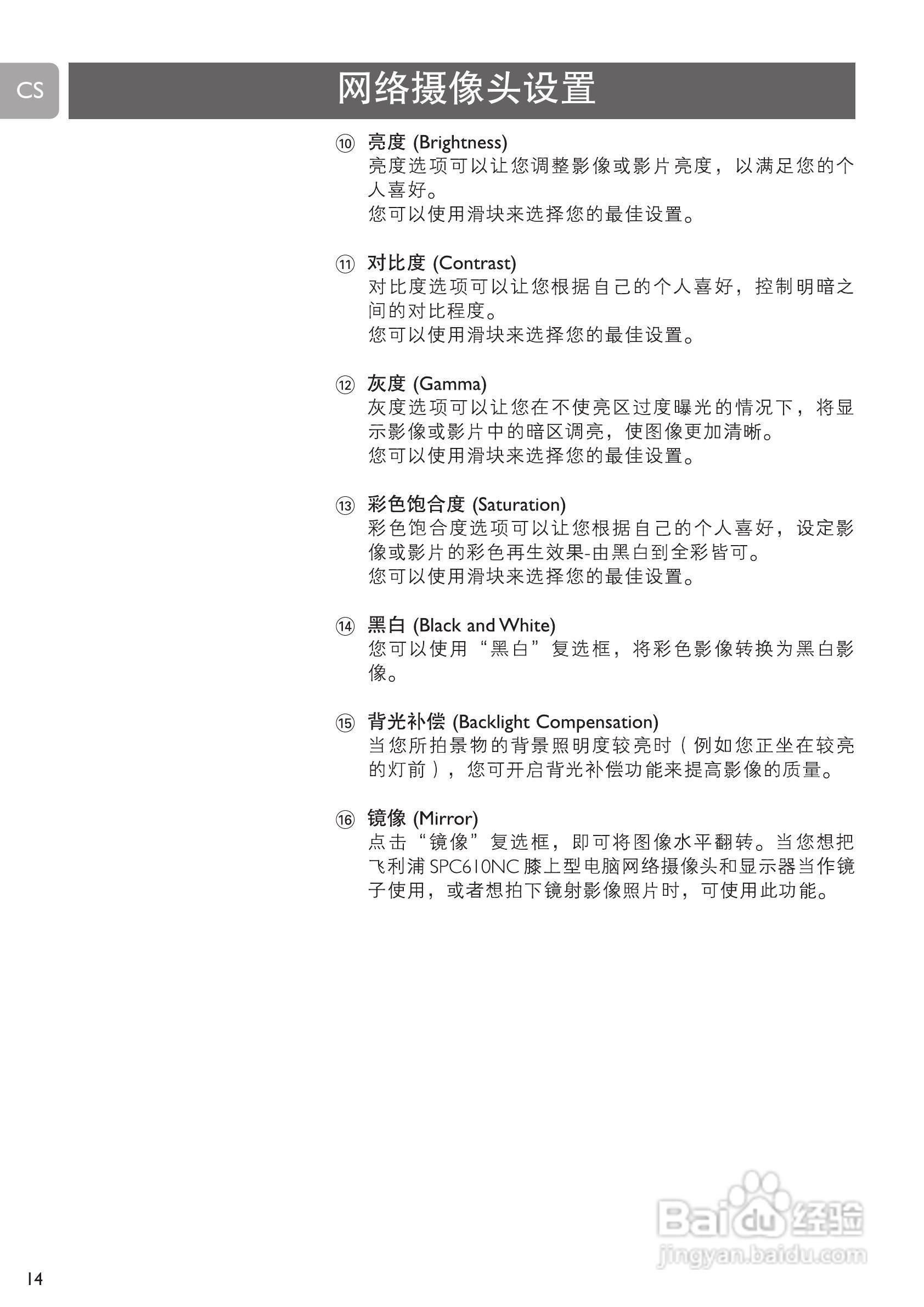 PHILIPS SPC610NC摄像头说明书:[2]