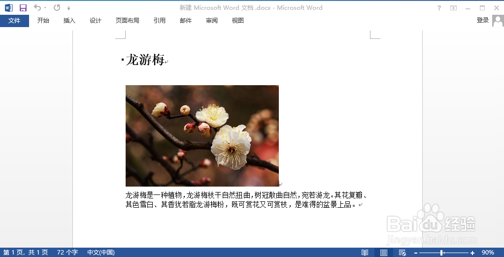 word 2013 如何让文字环绕在图片周围