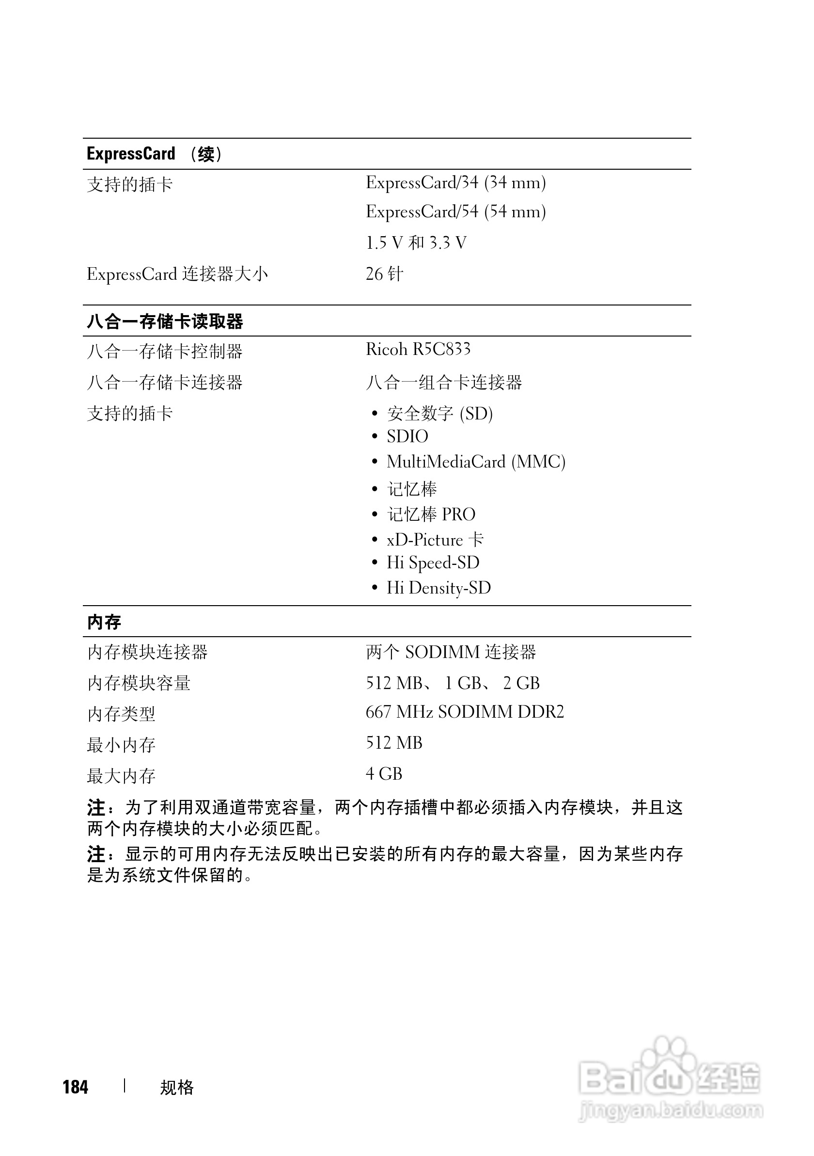 戴尔Vostro 1400笔记本电脑使用说明书:[19]