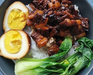 主食（卤肉饭）的做法