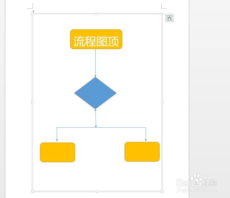 使用word2013制作流程图