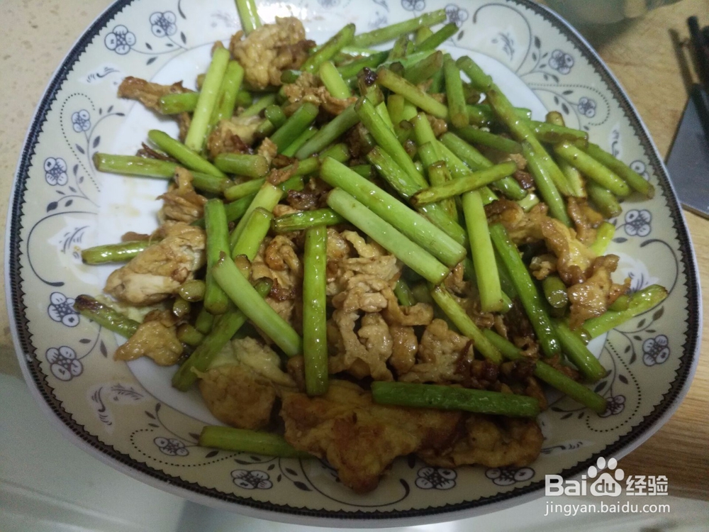 蒜苔炒鸡蛋超简单做法