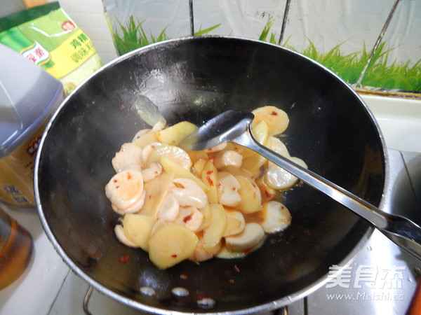 香辣杏鲍菇炒土豆片