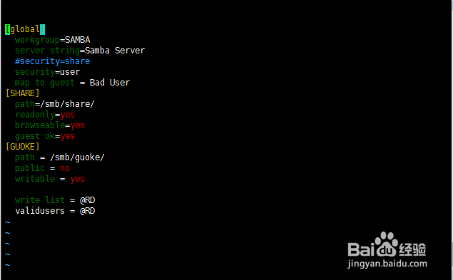 CentOS 7下安装配置samba