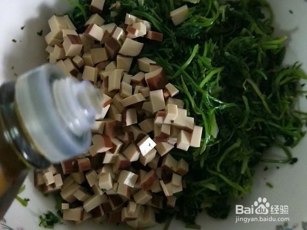 家常菜-鸡蛋干拌香菜