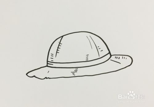 草帽的简笔画怎么画