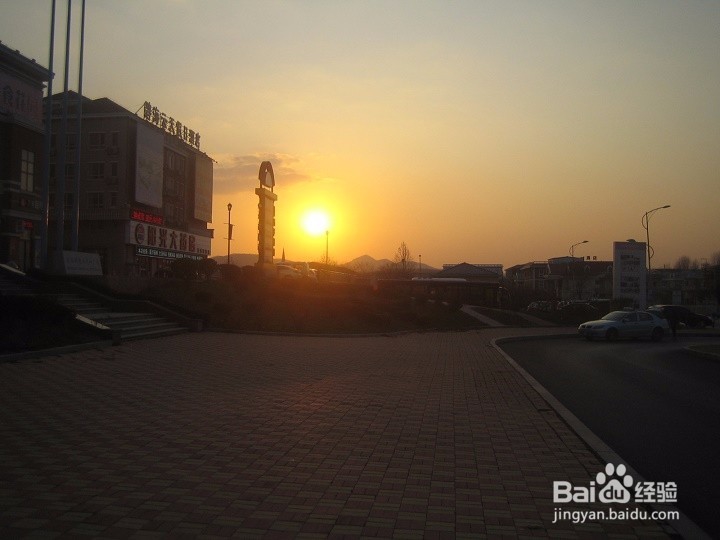 老年人怎样用数码相机拍夕阳