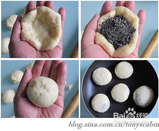 中西合璧的手法独创一款平底锅面饼面包