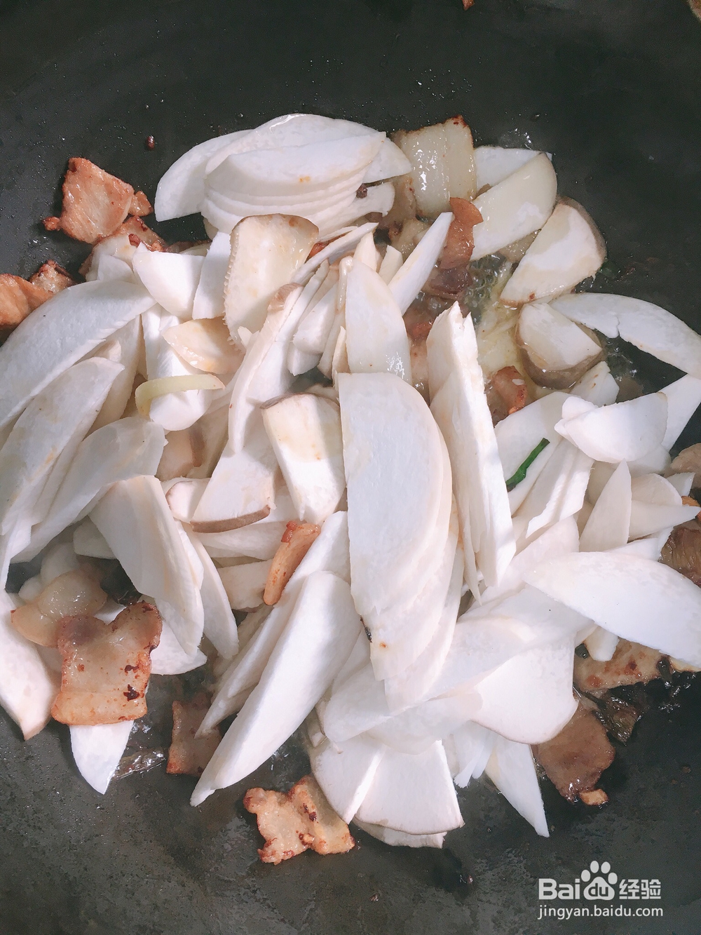 奶奶教你做五花肉炒杏鲍菇