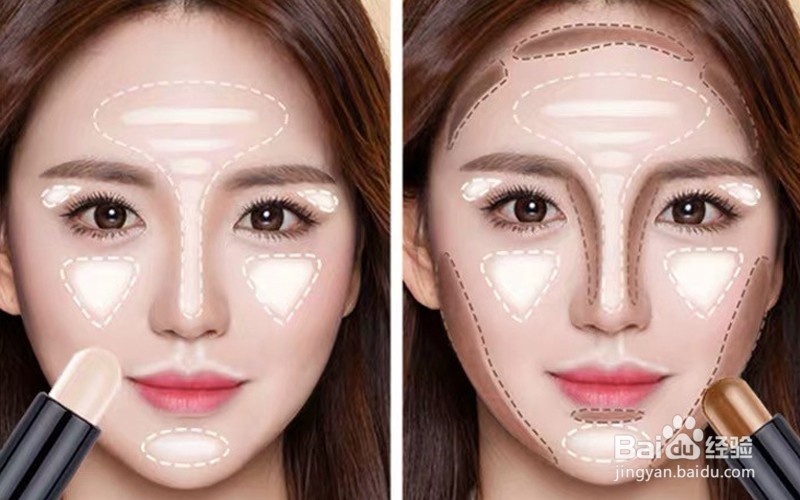 双头修容笔高光笔怎么用?