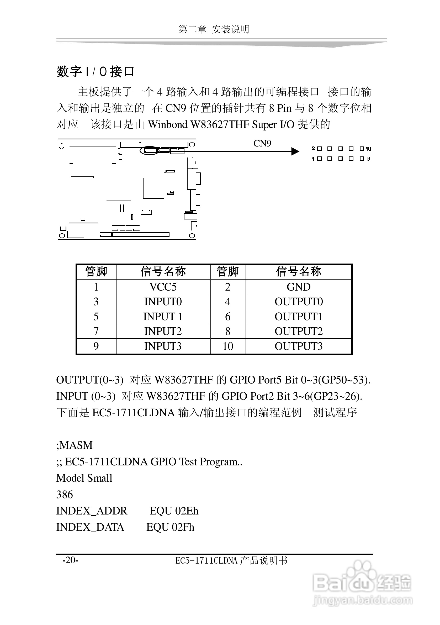 研祥EC5-1711CLDNA工业级CPU板卡说明书:[3]