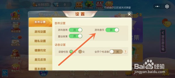 欢乐斗地主怎么关闭音乐