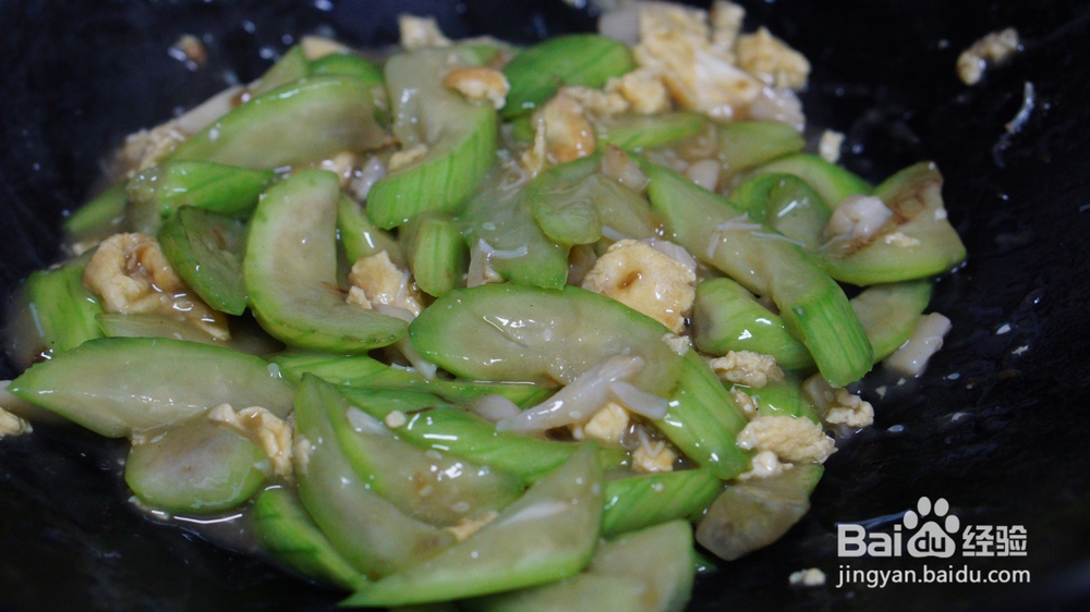 诱惑味蕾的干贝鸡蛋炒丝瓜