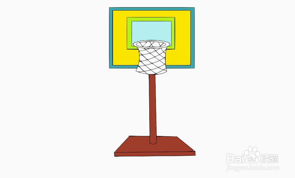 9快速设计篮球架简图模型