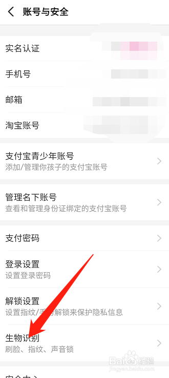 支付宝app在哪开启刷脸登录