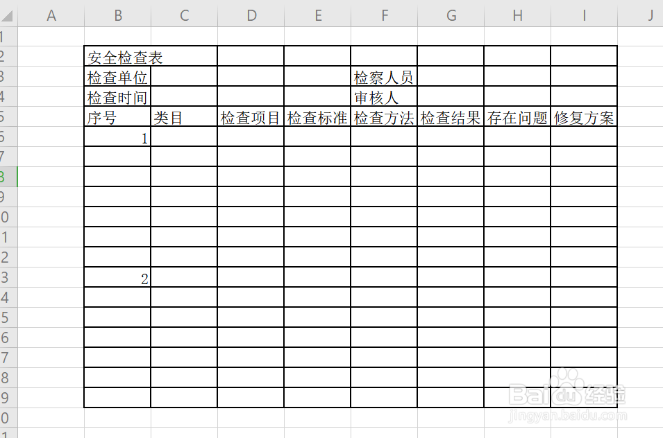 安全检查表编制步骤