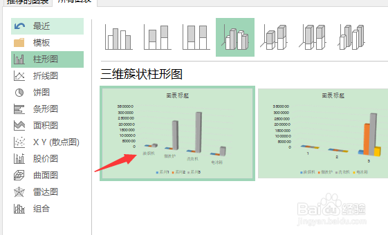 excel如何让图表具有三维立体效果？