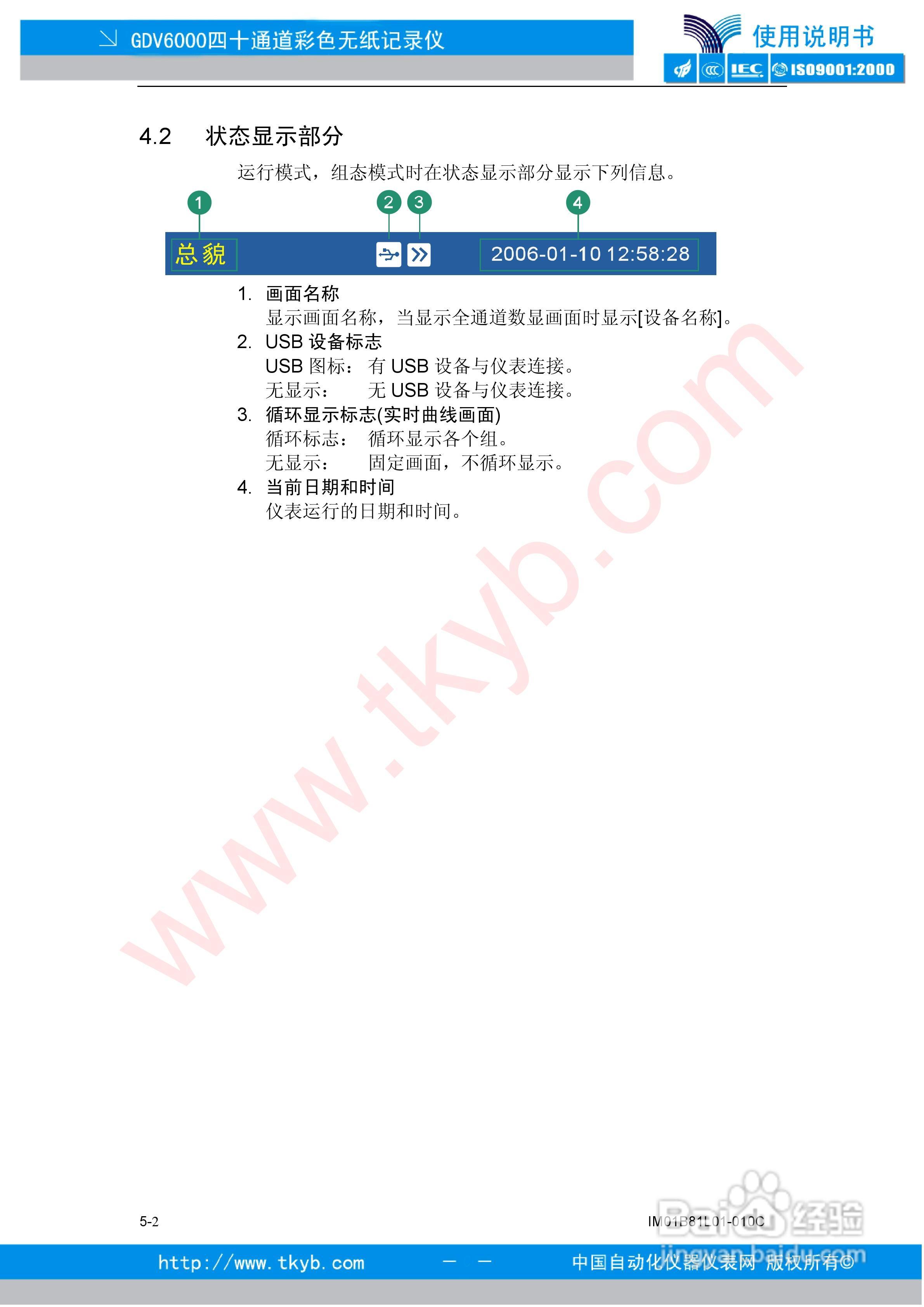 GDV6000彩色无纸记录仪使用说明书:[6]