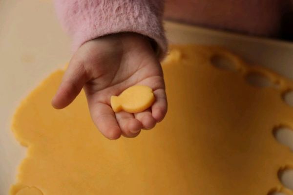 可爱小鱼奶酪饼干