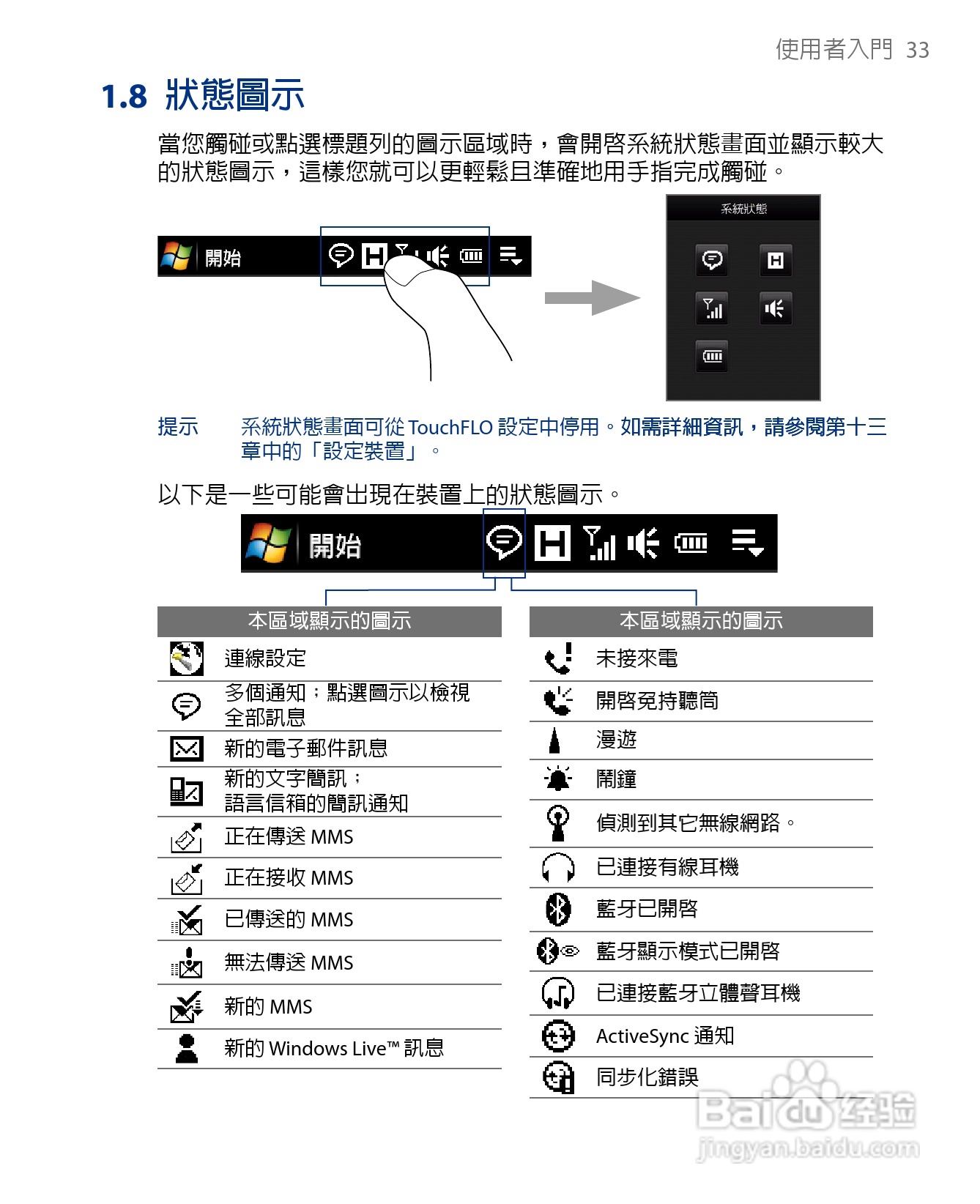 多普达HTC Touch Diamond手机使用说明书:[4]