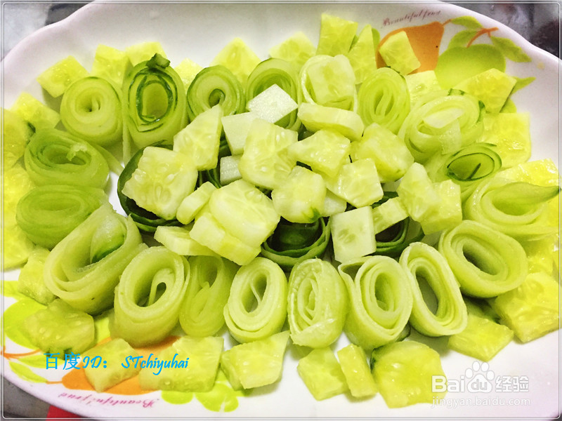 家常菜系凉拌青瓜卷
