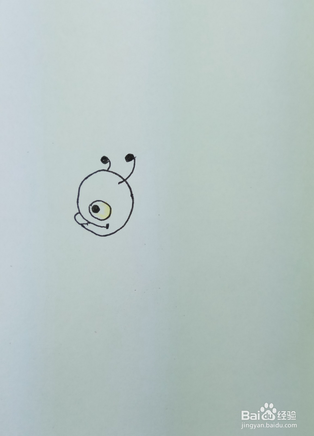 怎样画简笔画“一只可爱的小蚂蚁”？