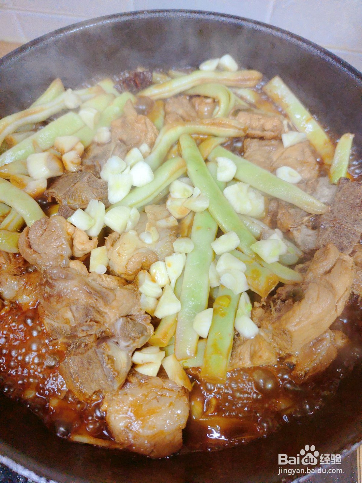 排骨炖豆角的做法