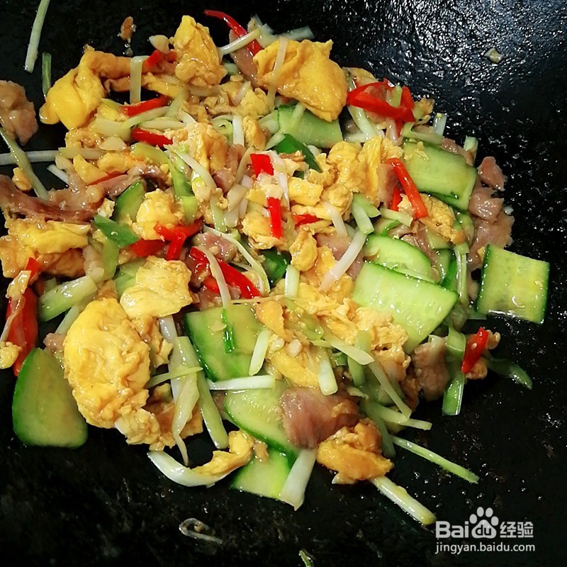 鸡蛋炒瘦肉的家常做法