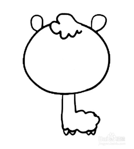 小羊驼简笔画 分步画法
