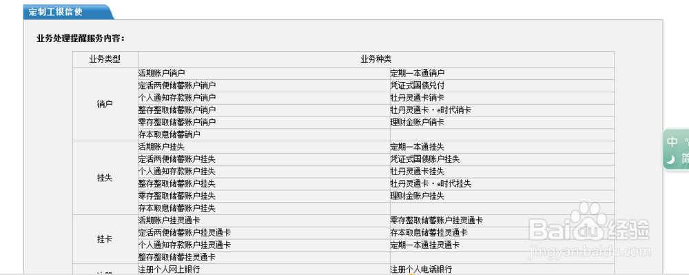 如何在网上银行免费开通业务处理提醒?