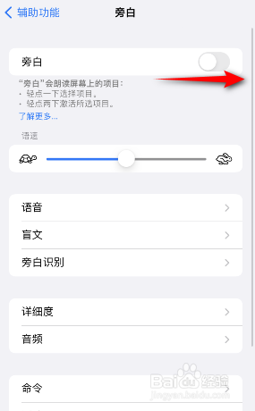 苹果手机旁白怎么开启