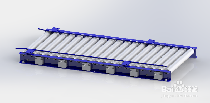 SolidWorks如何画出滚轮传送带