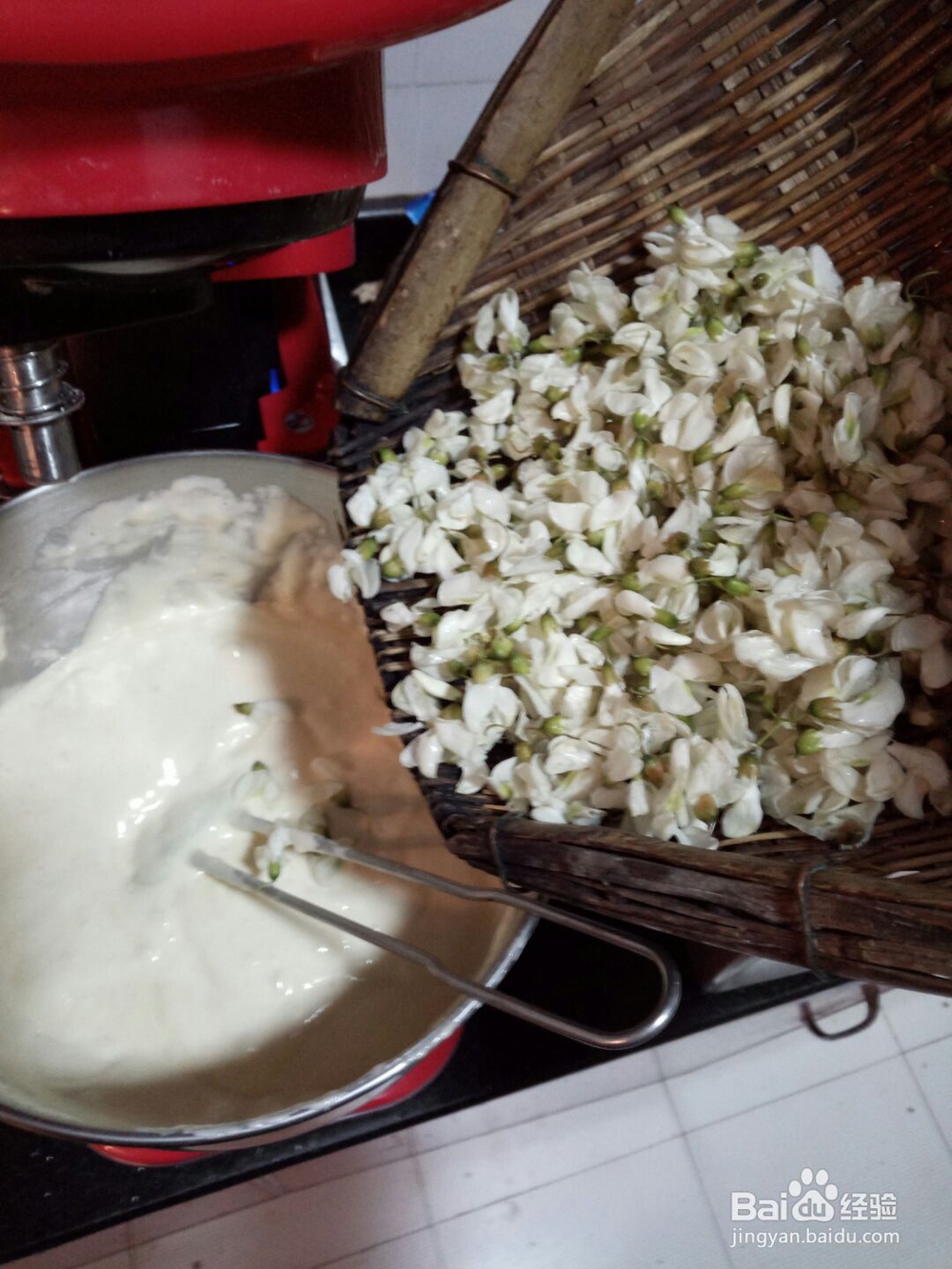 做出入味的槐花蛋糕