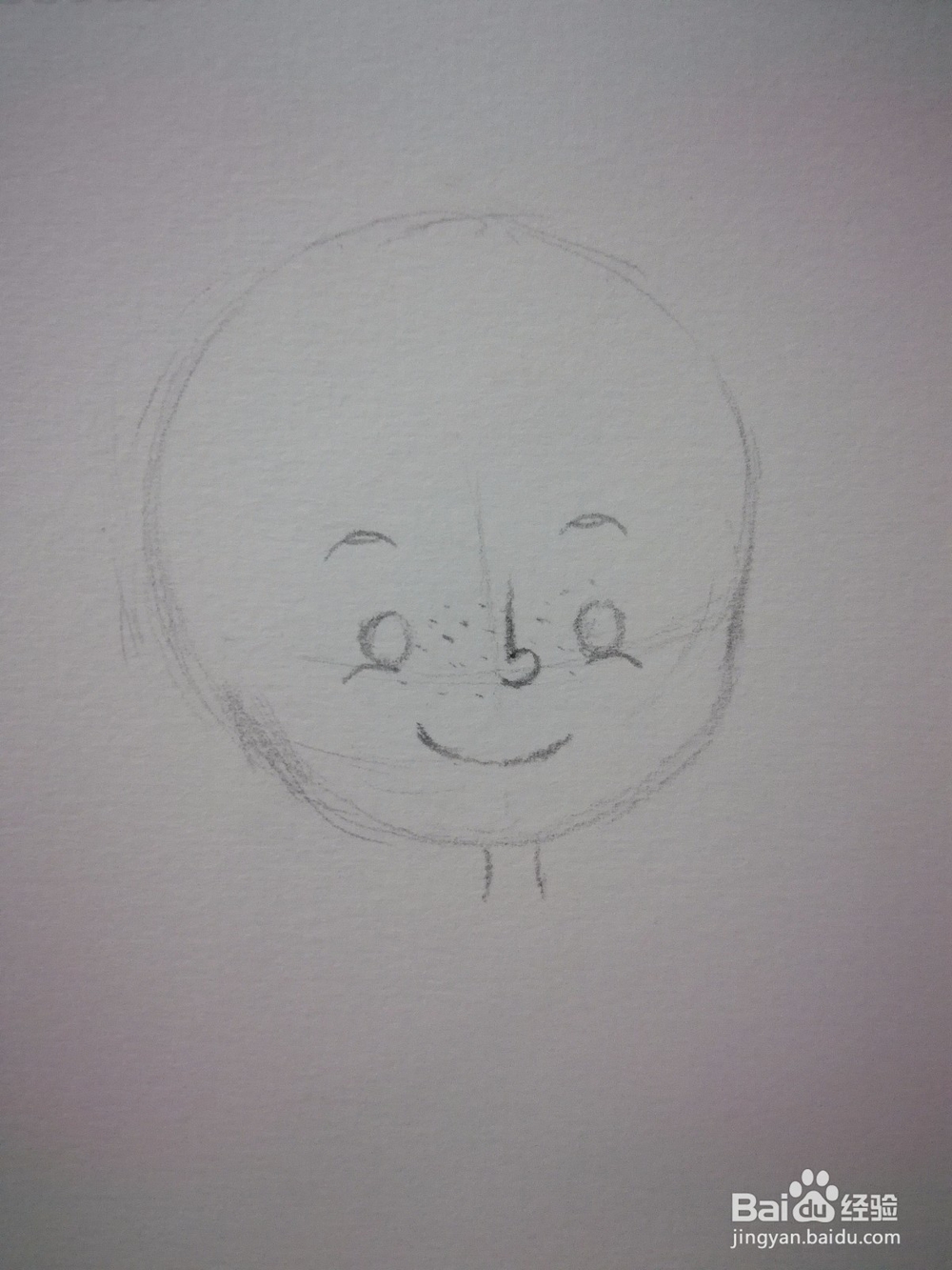 长雀斑的儿童Q版卡通人物头部和五官怎么画